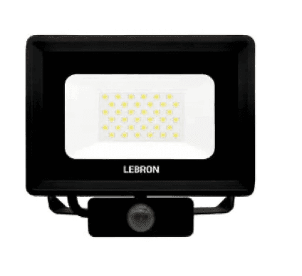 LED прожектор LEBRON LF-50S, 50W, 6500К, 4000Lm, 220V 17-12-25 з д. руху IP65