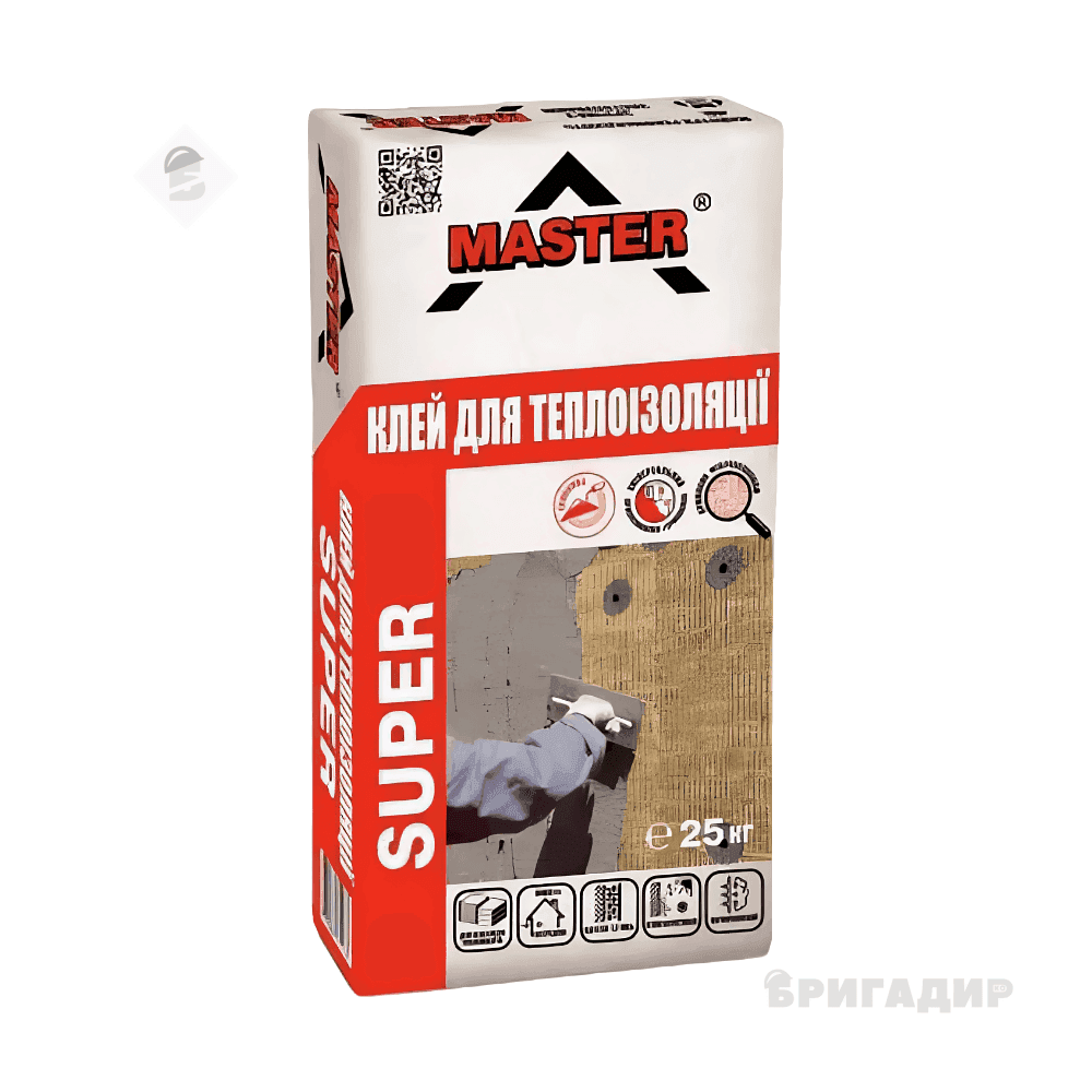 Клей Master SUPER пінопласт і сітка 25кг