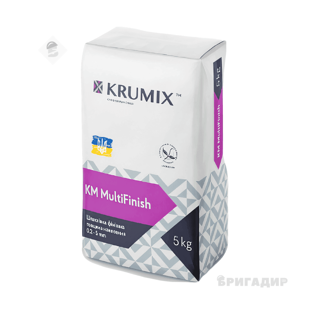 Шпаклівка гіпсова фінішна MultiFinish Krumix 5кг