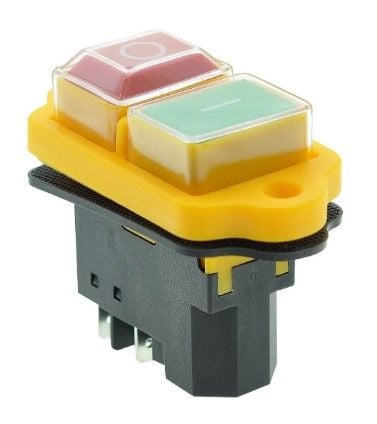 Кнопка Бетономішалки жовта 4 контактна