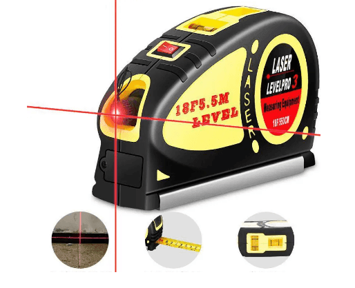 Лазерний рівень з вбудованою рулеткою LASER Level pro 7124