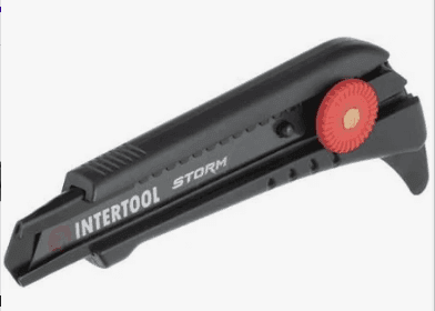 Ніж сегметний Intertool Stor 18мм гвинтовий для лінолеуму HT-0539