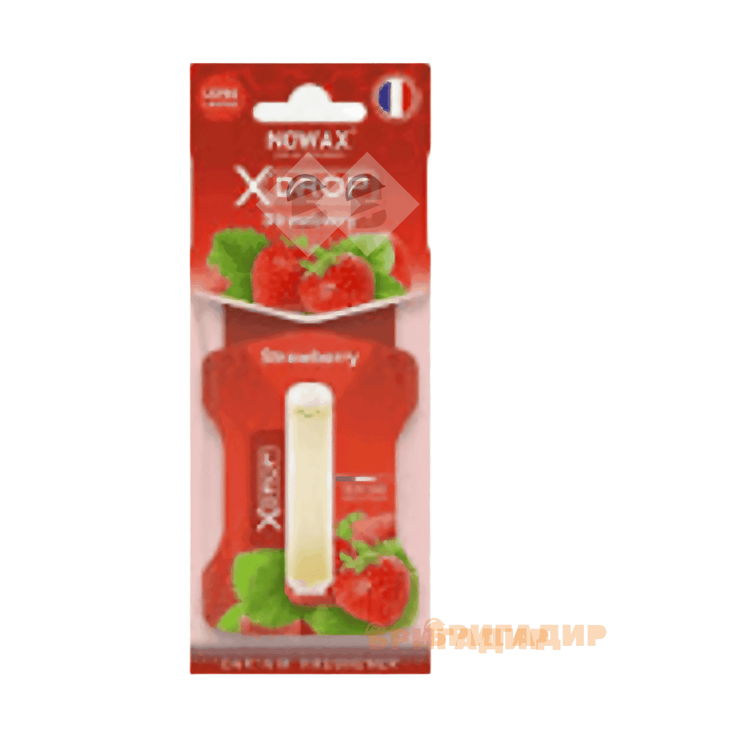 Ароматизатор целюлозний з капсулою Nowax  X Drop- Strawberry NX00060