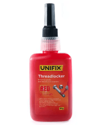 ФІксатор різьби для нерозбірних зєднань червоний Unifix