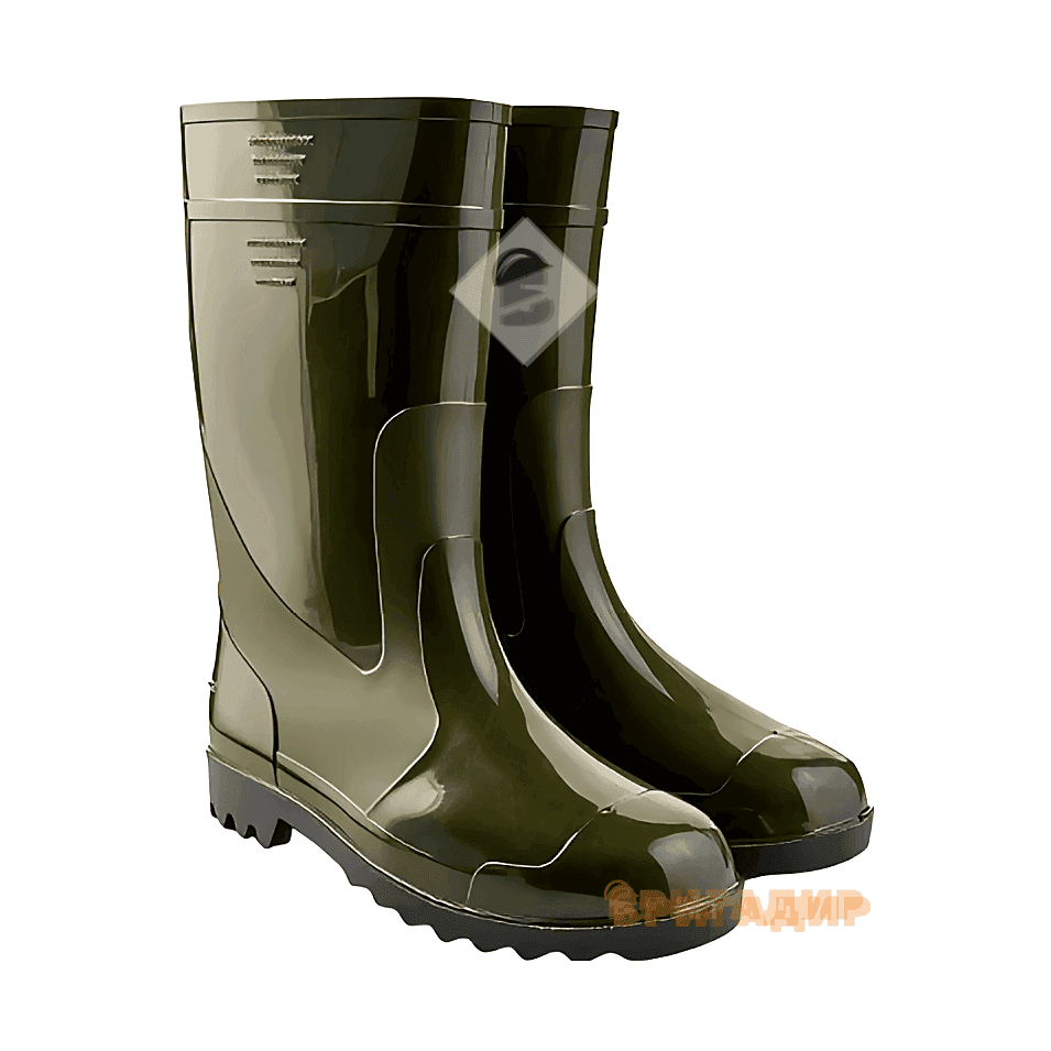 Гумові чоботи чоловічі Slipers, хакі 41 розмір