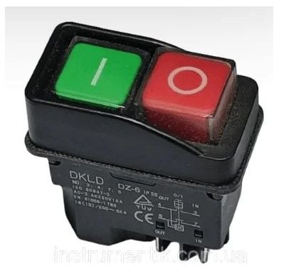 Кнопка бетономішалки черна пластина Kh-145