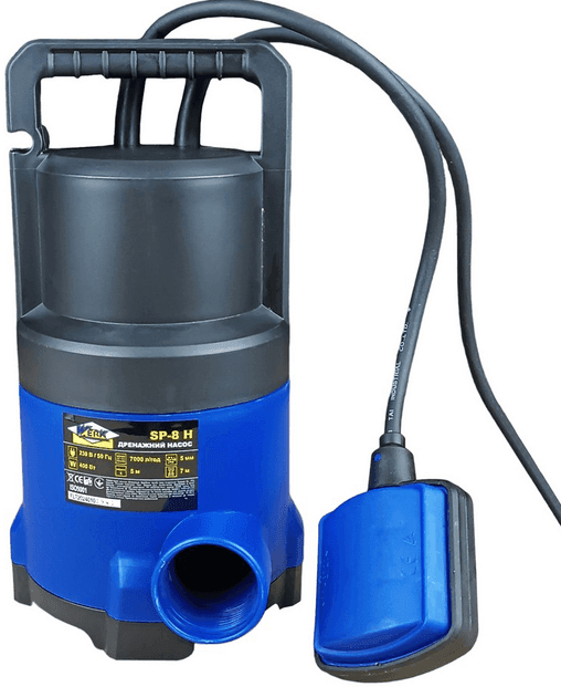 Насос занурювальний для чистої води WERK SP-8H от 400вт