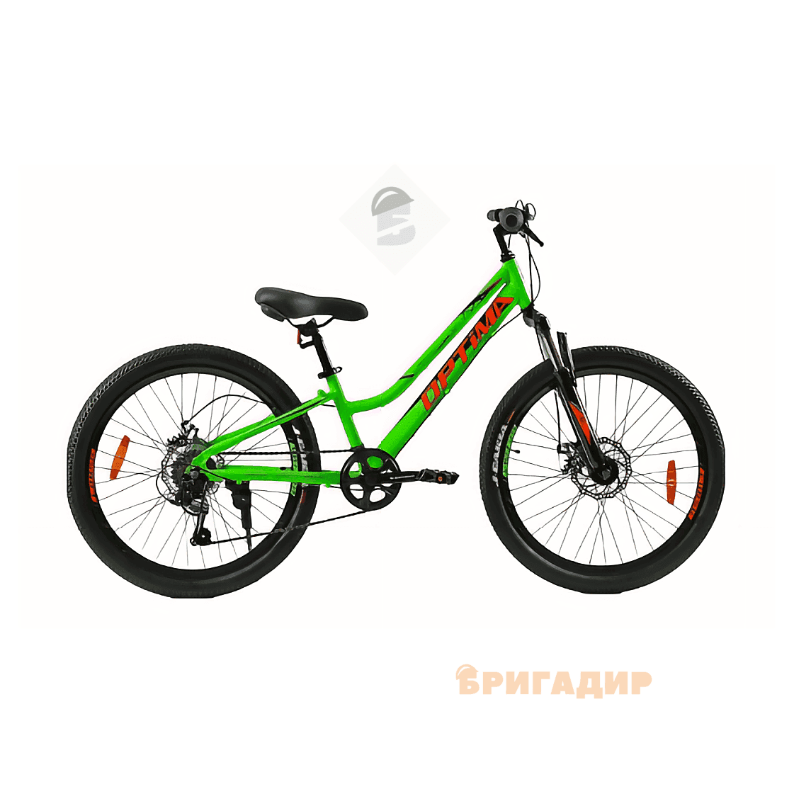 Велосипед 24 AL Corso OPTIMA TM-24355 алюміній 11 (к-т Shimano) салатово-помаранчевий 71-120