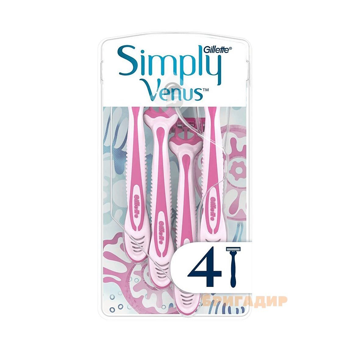43608 GILLETTE SIMPLY VENUS 3 Одноразові бритви 4шт