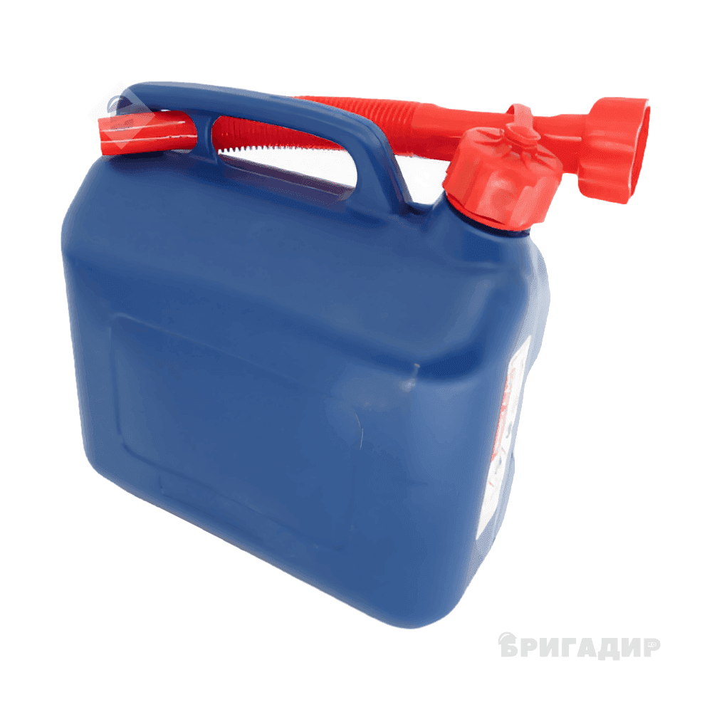 Каністра BI-Plasn пластикова HDPE  для палива 5 л з лійкою BP-305