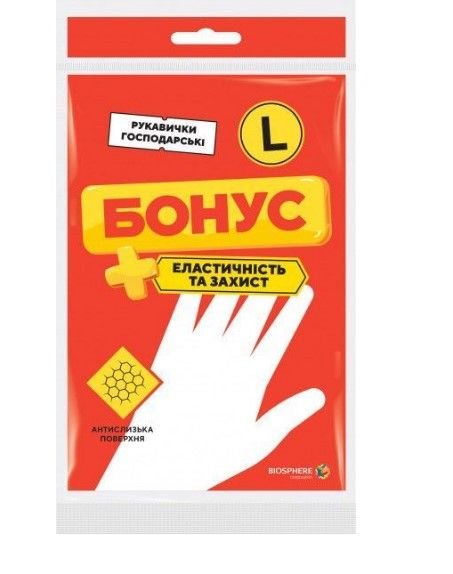 Рукавички гумові Бонус універсальні економ M 002746