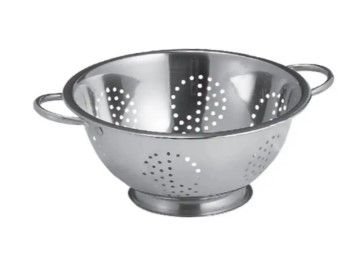 Дуршлаг з двома ручками 24 см GUSTO, нерж. 103641