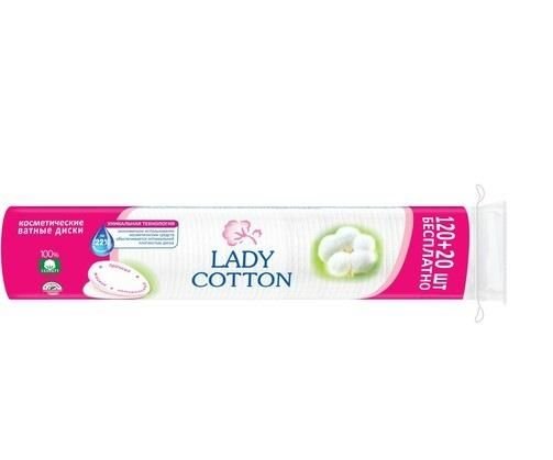 А!Lady Cotton Диски ватні косметичнi 100+20 шт