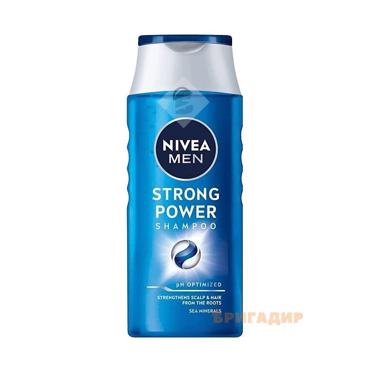 ШАМПУНЬ ЧОЛОВІЧИЙ "STRONG POWER" NIVEA 400 МЛ.