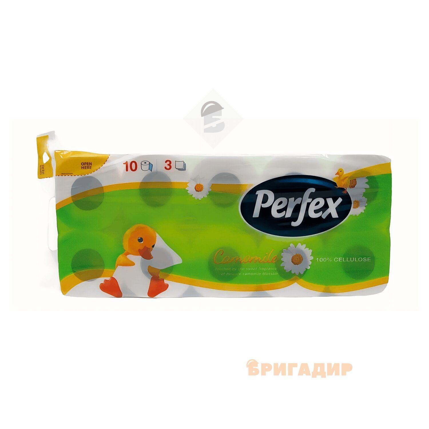 ПАПІР ТУАЛЕТНИЙ  PERFEX 8+2 шт РОМАШКА 3 шар/5958
