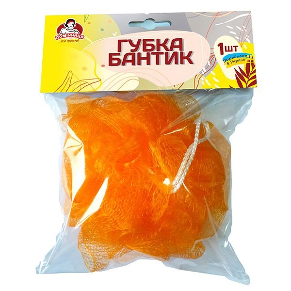 Губка банна "Бантик" ТМ Помічниця 1шт