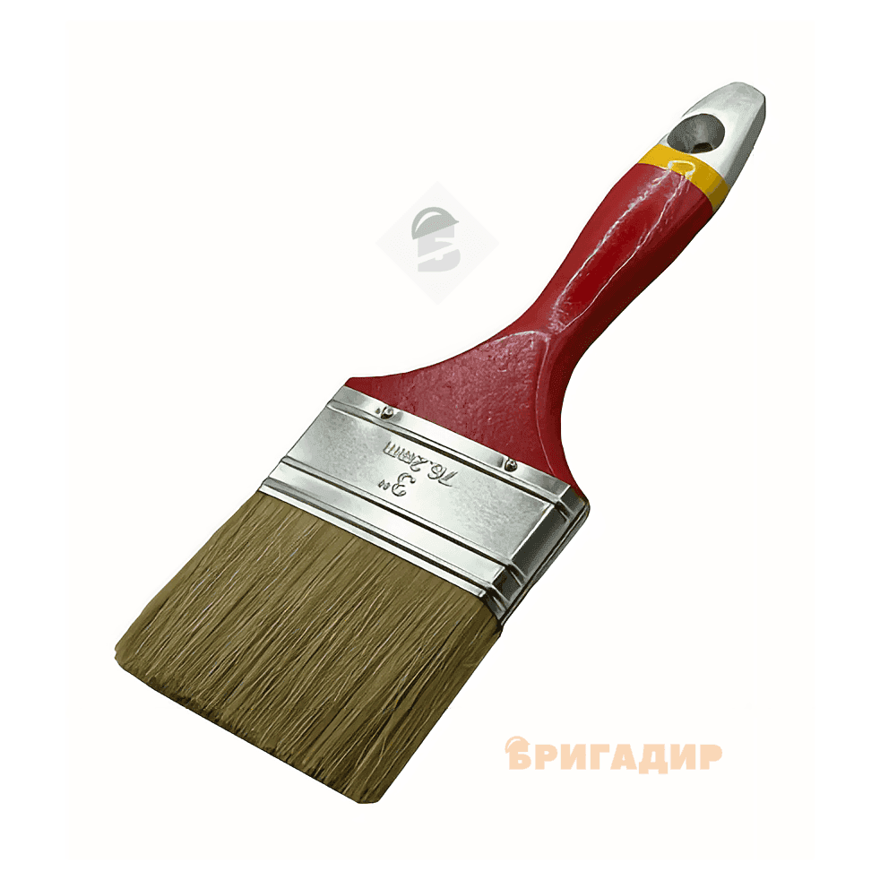 Пензель англійський 3 деревяна ручка EURO WoffMann prossional tools