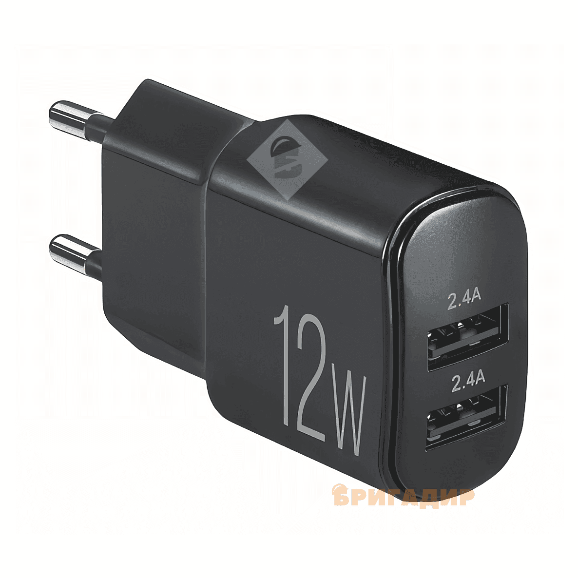 Мережевий зарядний пристрій BREVIA ePower 12W 2xUSB-A 45012DUB