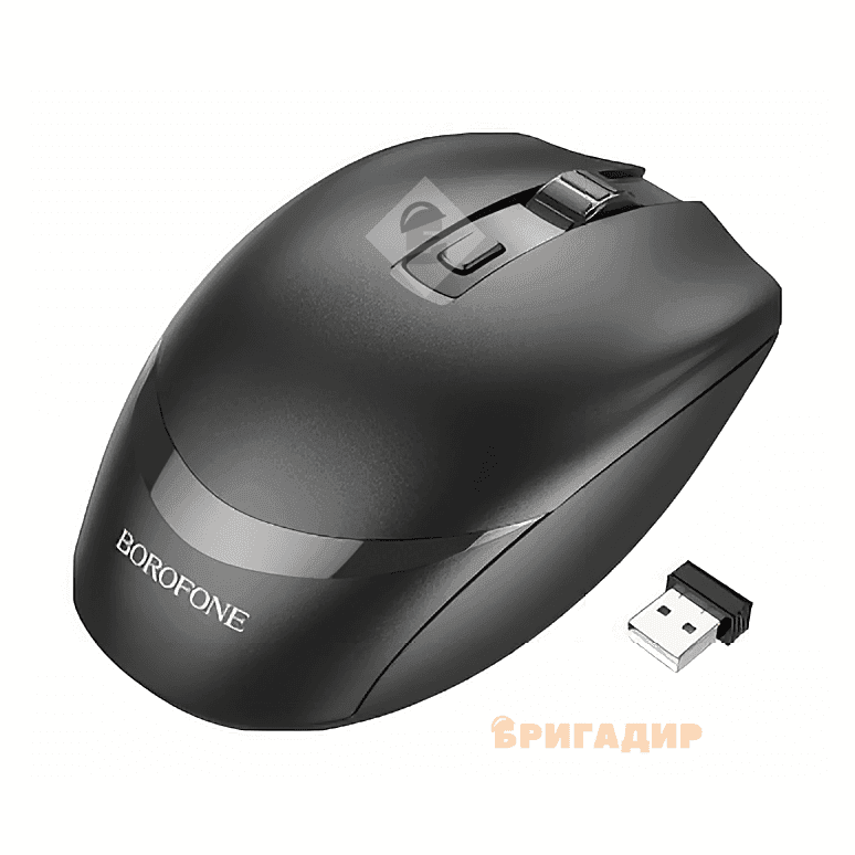 Миша Borofone BG7 бездротова USB, чорний