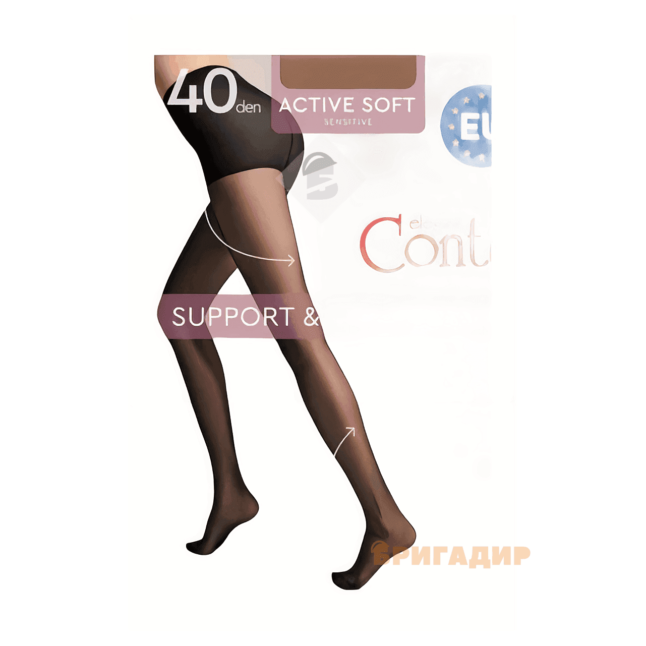 CONTE EU Колготи жін. ACTIVE SOFT 40, р.3, Bronz