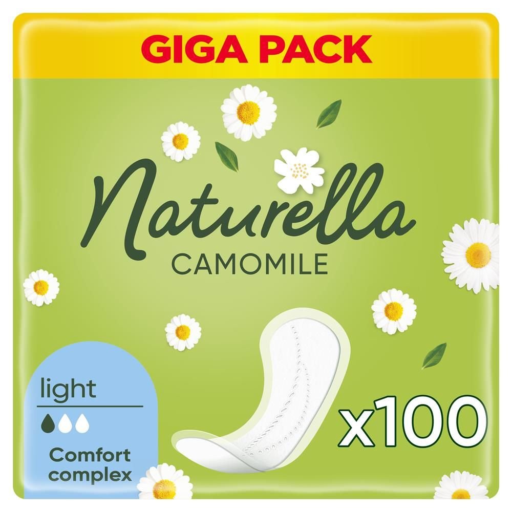 03807 NATURELLA Щоденні гіг. прокл. ароматизовані Camomile Лайт Quatro 100шт