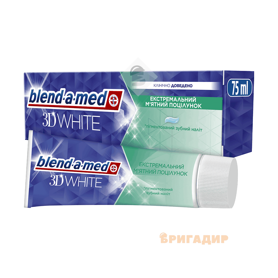 92162 BLEND_A_MED зуб. паста 3D White Екстремальний М'ятний Поцілунок 75мл