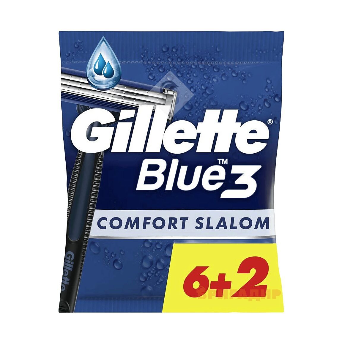08764 GILLETTE BLUE 3 Слалом Комфорт одноразові бритви 6+2шт
