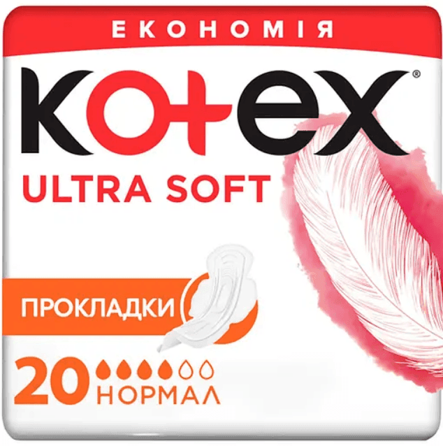 Kotex прокладки Ultra Soft Normal 20шт