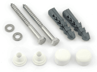 Кріплення унітаза шуруп 6х70 дюбель 10х50 277105