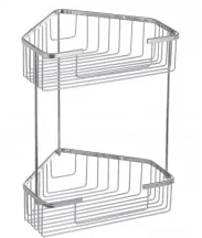 ЗМ1  ZERIX 335-1 Полка кутова 2 яруса (решітка) 250х250мм