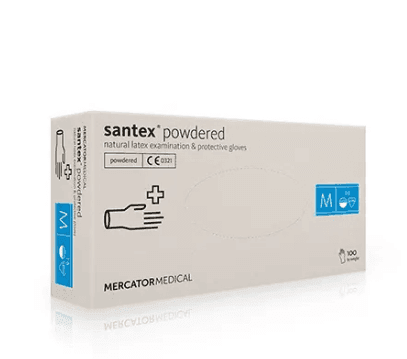 Рукавиці медичні SANTEX M 100шт