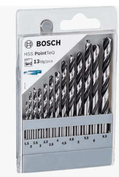 Набір свердел по металу 13шт HSS PointeQ Bosch