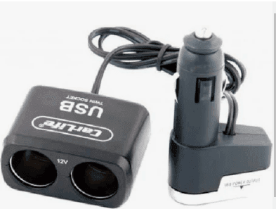 Розгладжувач прикурювача CarLife 2в1 + 2 USB,12в,5А
