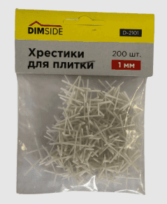 Хрестики для плитки Dimside 1мм (200шт)
