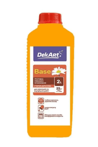 Грунтовка ВДА глибокого проникнення "BASE" ,TM "Dekart" 2л