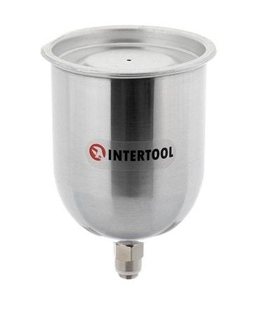 Бачок металевий із зовнішньою різьбою M14x1.25. 600мл INTERTOOL PT-1907