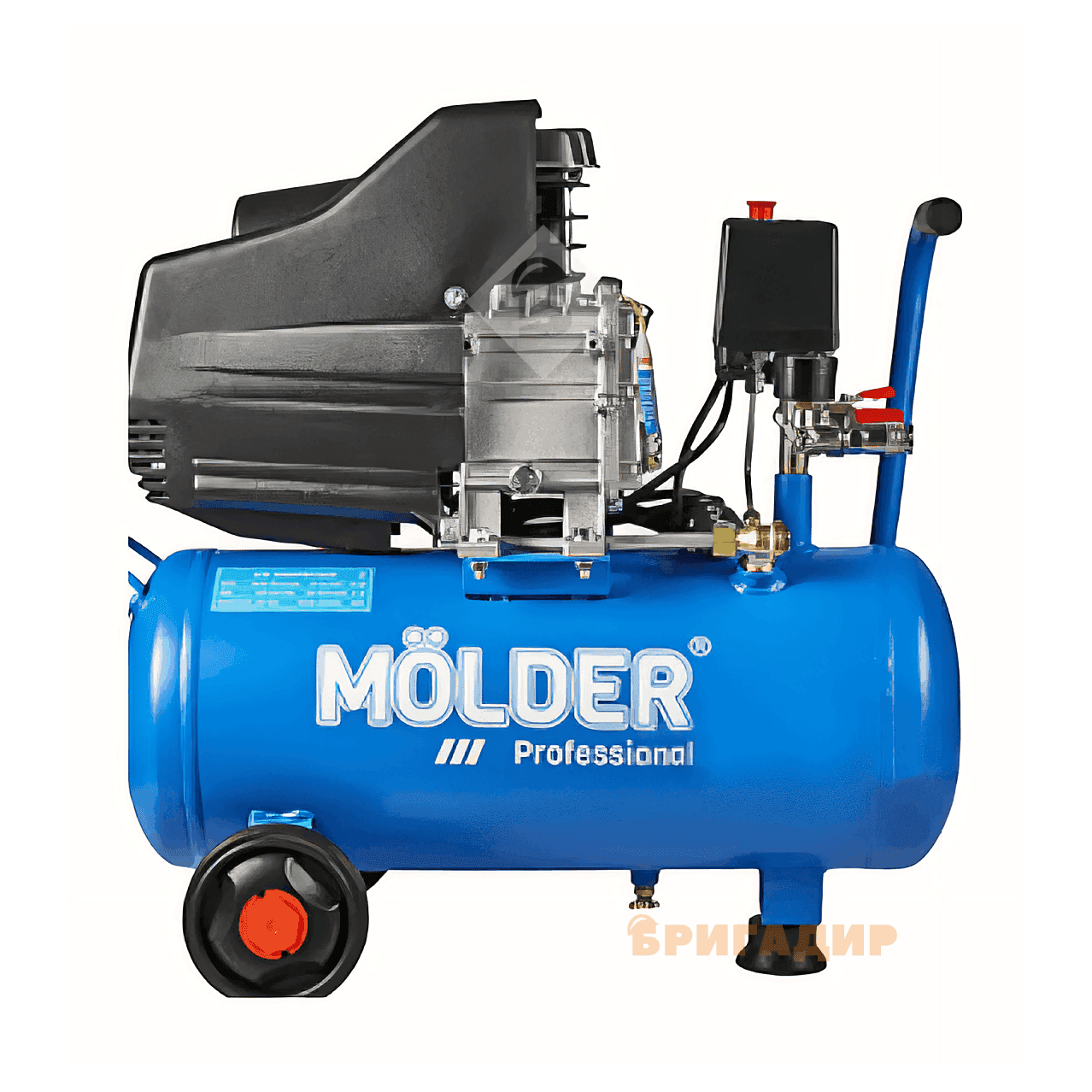 Компресор повітряний Molder з ресивером 24л, 175л/хв, 1100Вт, прямий привід