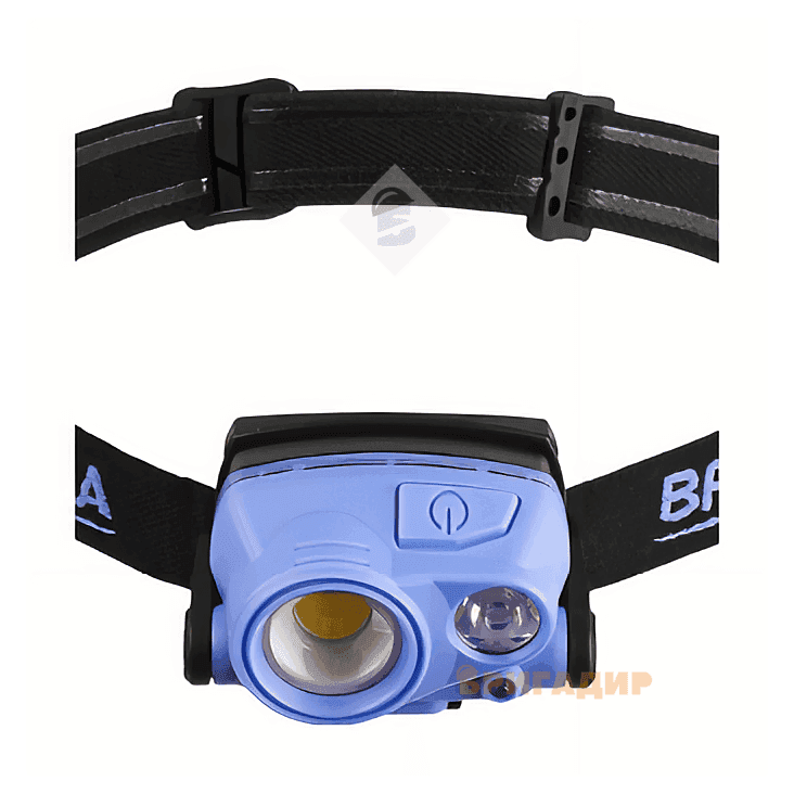 Ліхтар налобний BREVIA 400Lm + 200Lm, 3W + 3W COB, 1200mAh IP65