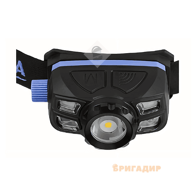 Ліхтар налобний BREVIA 400Lm, 5W LED, Zoom, Sensor, 1400mAh IP65 14150WZX1