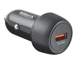 Автомобільний зарядний пристрій BREVIA ePower SingleDrive 18W 1xUSB-A чорний (46018UB)
