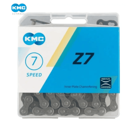 Ланцюг спорт 7 передач KMC Z7 чорний, пластик,  116 ланок Б/З 17-030