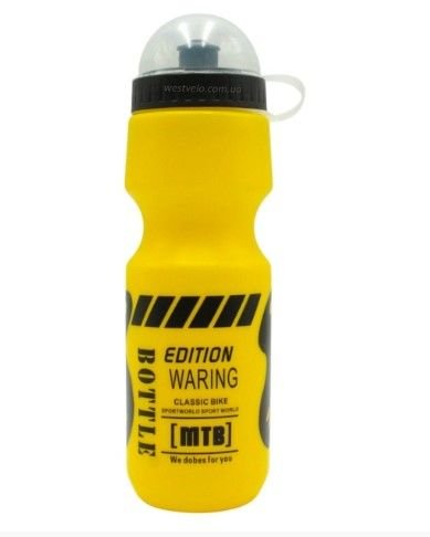 Фляга 750ml харч пластик жовта 47-071