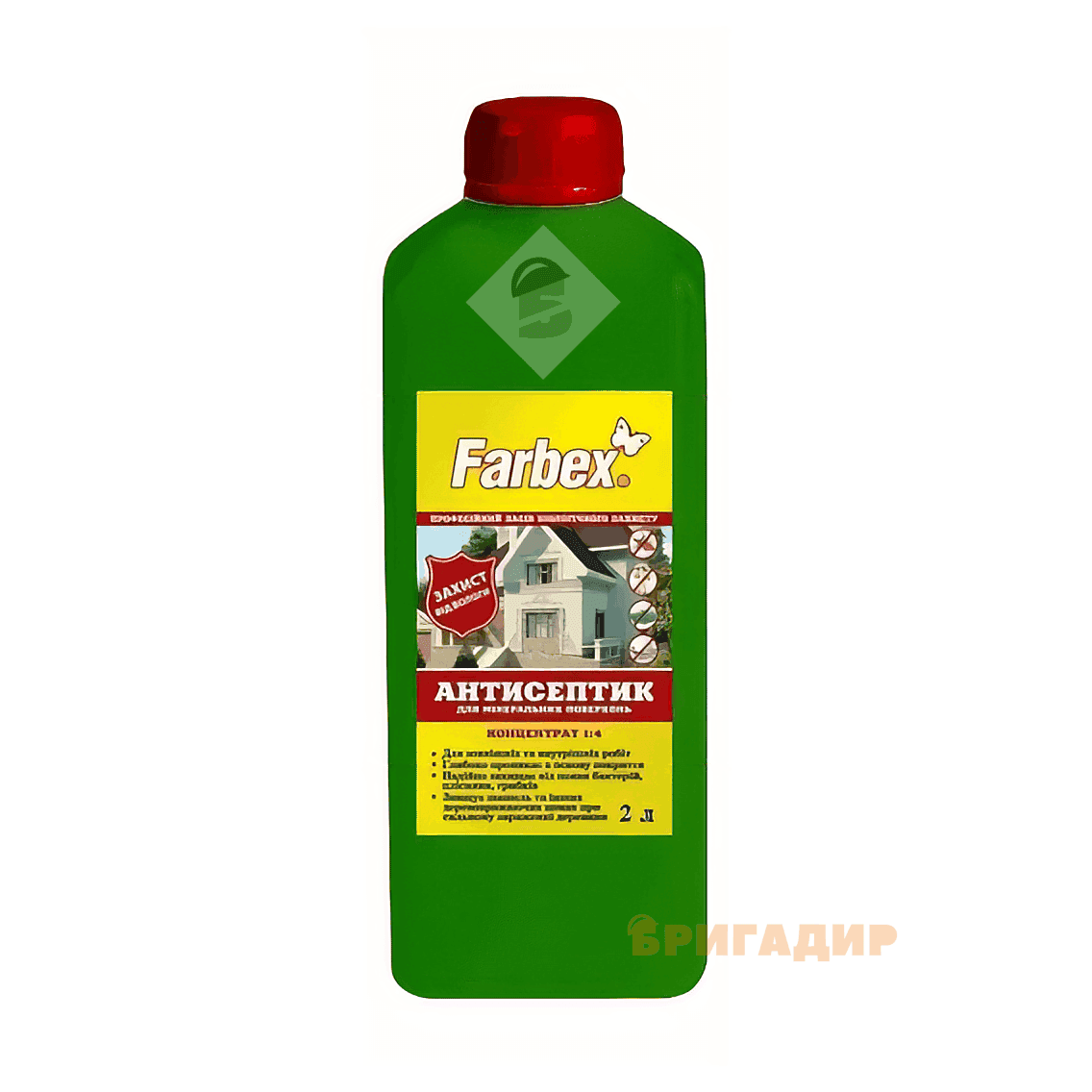 Антисептик для мінеральних поверхонь, концентрат 1:4 ТМ "Farbex" 2л