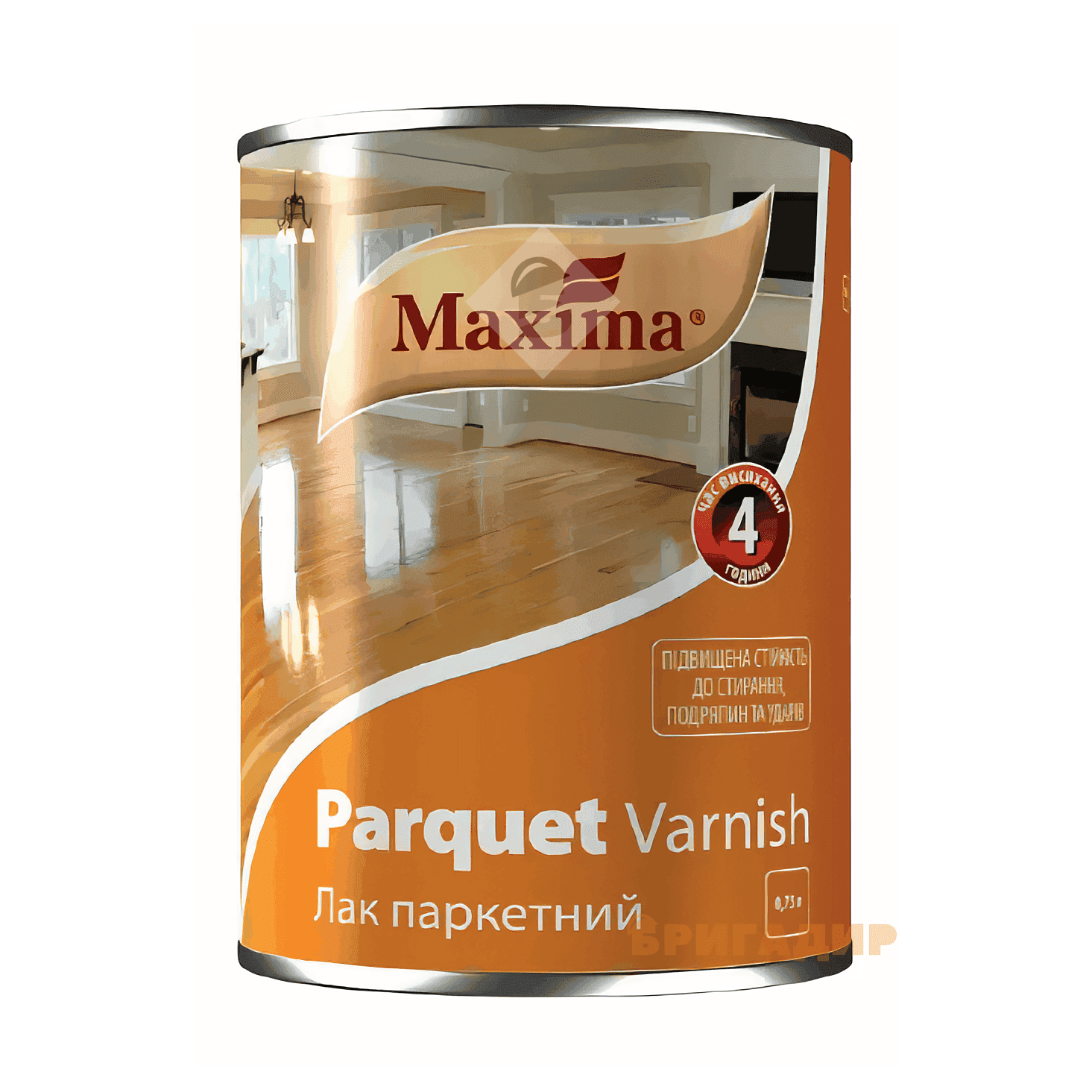 Лак паркетний алкідно-уретановий матовий ТМ "Maxima" 2,5л