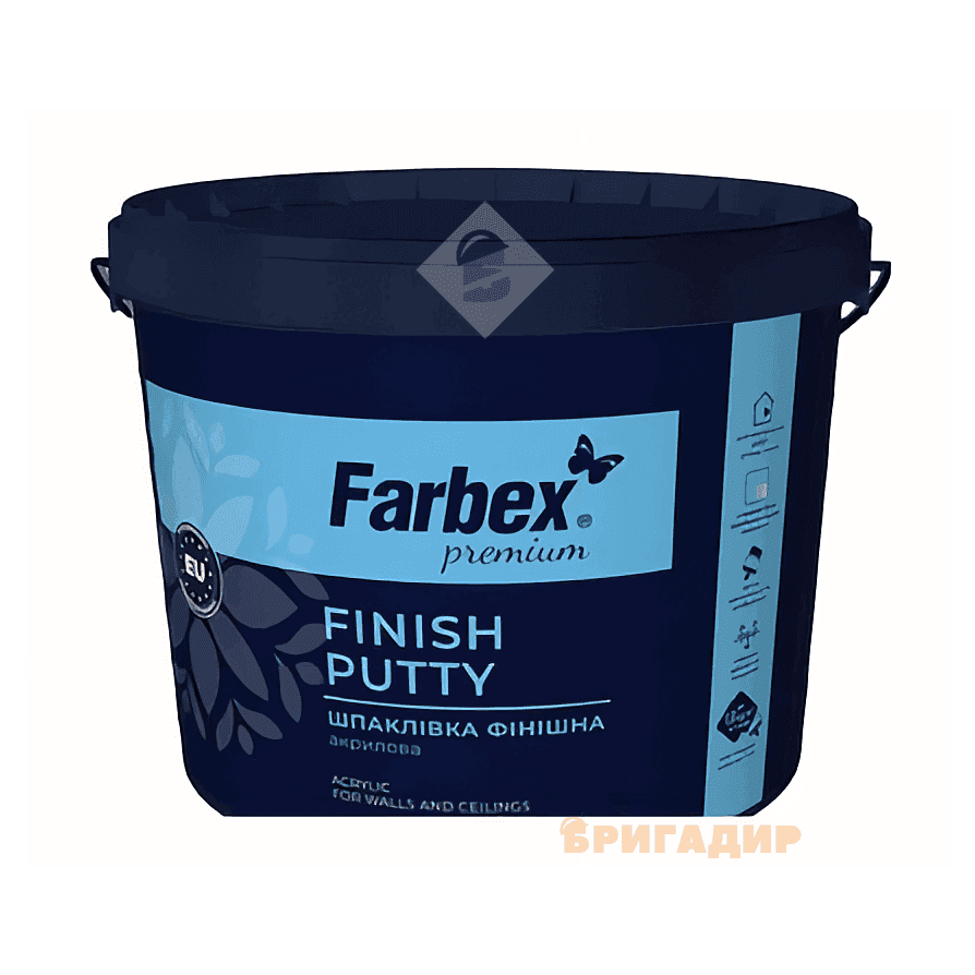 Шпаклівка фінішна акрилова біла Farbex-0,7кг