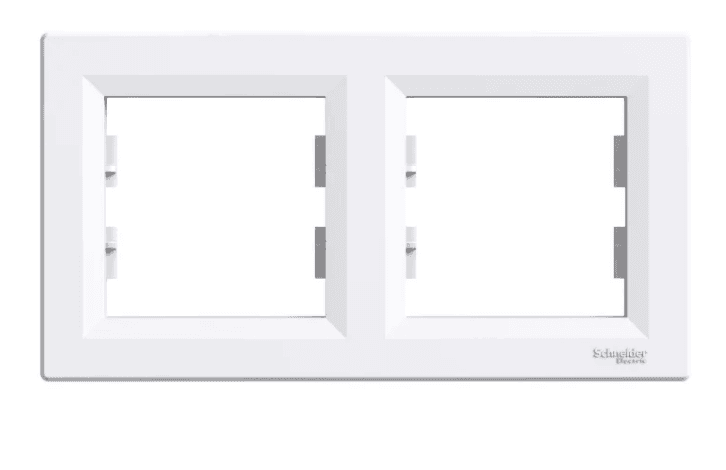 Рамка двомісна горизонтальна біла Schneider ASFORA EPH5800221