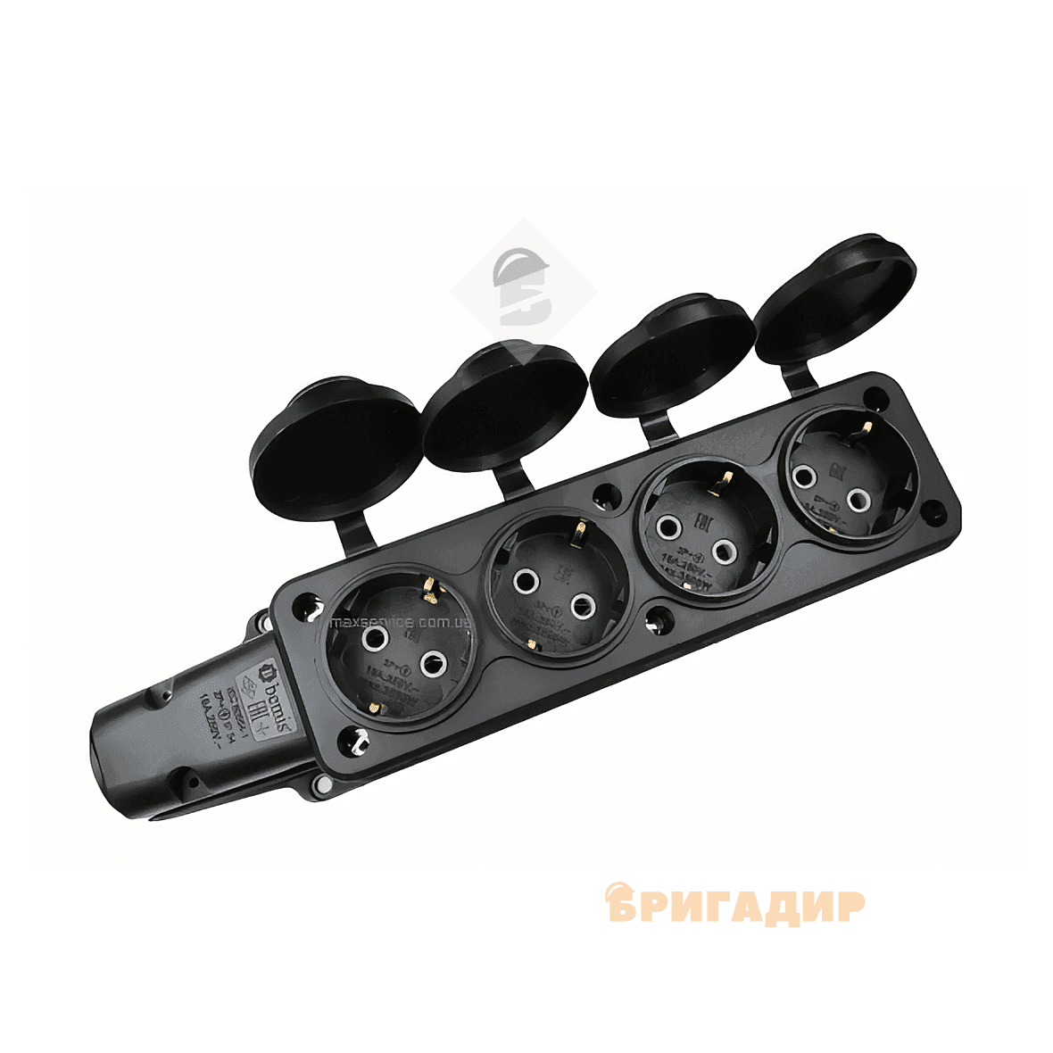 Розетка 4-а каучук SVT-5704(12/48)