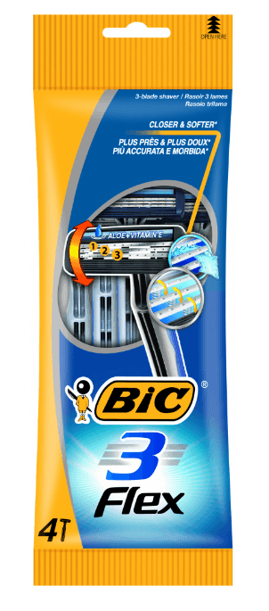 BIC 3 Flex ст.одноразовий 4шт