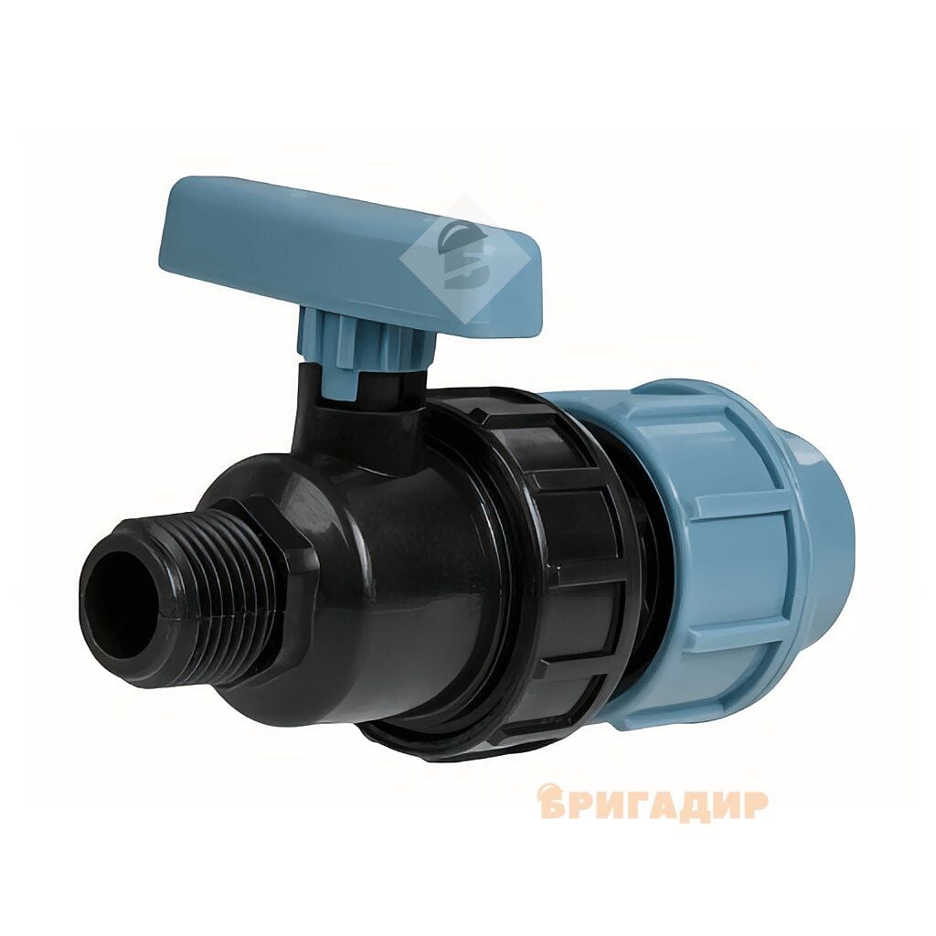 Кран ПЕ 20*1/2з(РР)