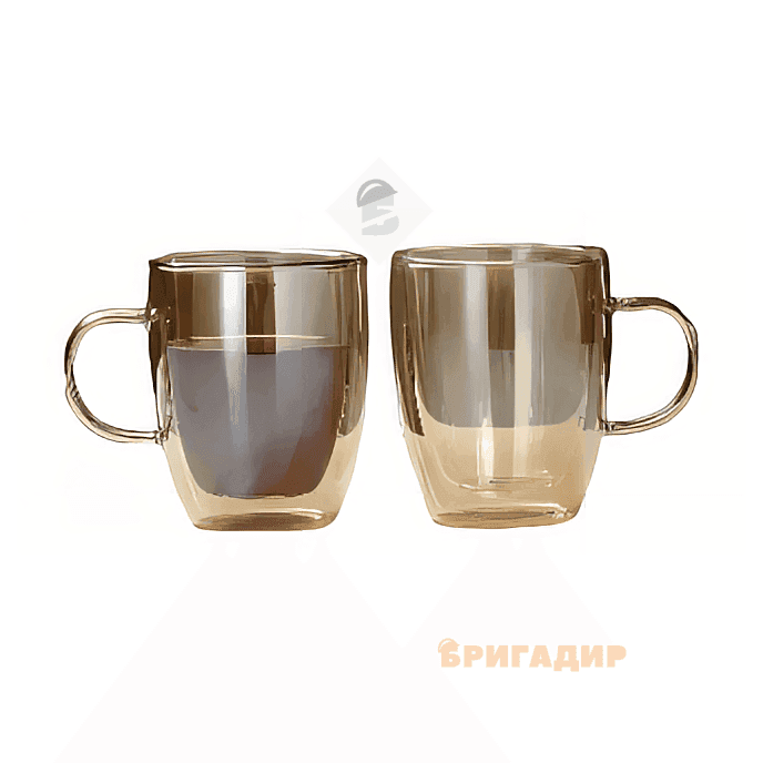 VT5305-270 Набір чашок Gold з подвійним дном Vittora 2шт 270мл
